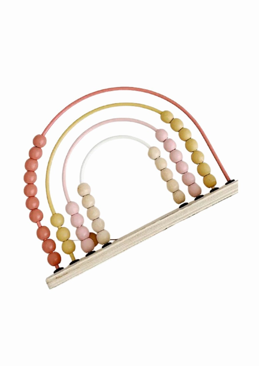 Woody Buddy Rainbow Abacus - Pink