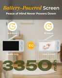 Arenti 4mp/2.5K Wi-Fi Video Baby Monitor Kit With LCD Screen