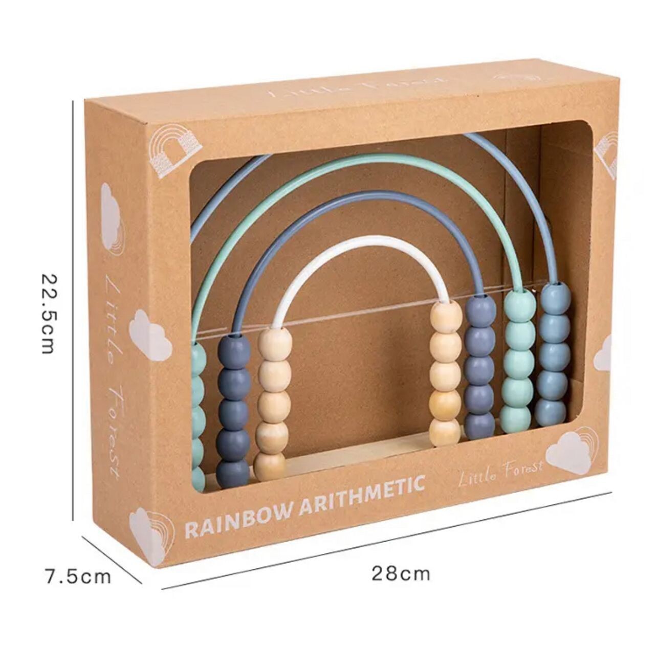 Woody Buddy Rainbow Abacus - Blue