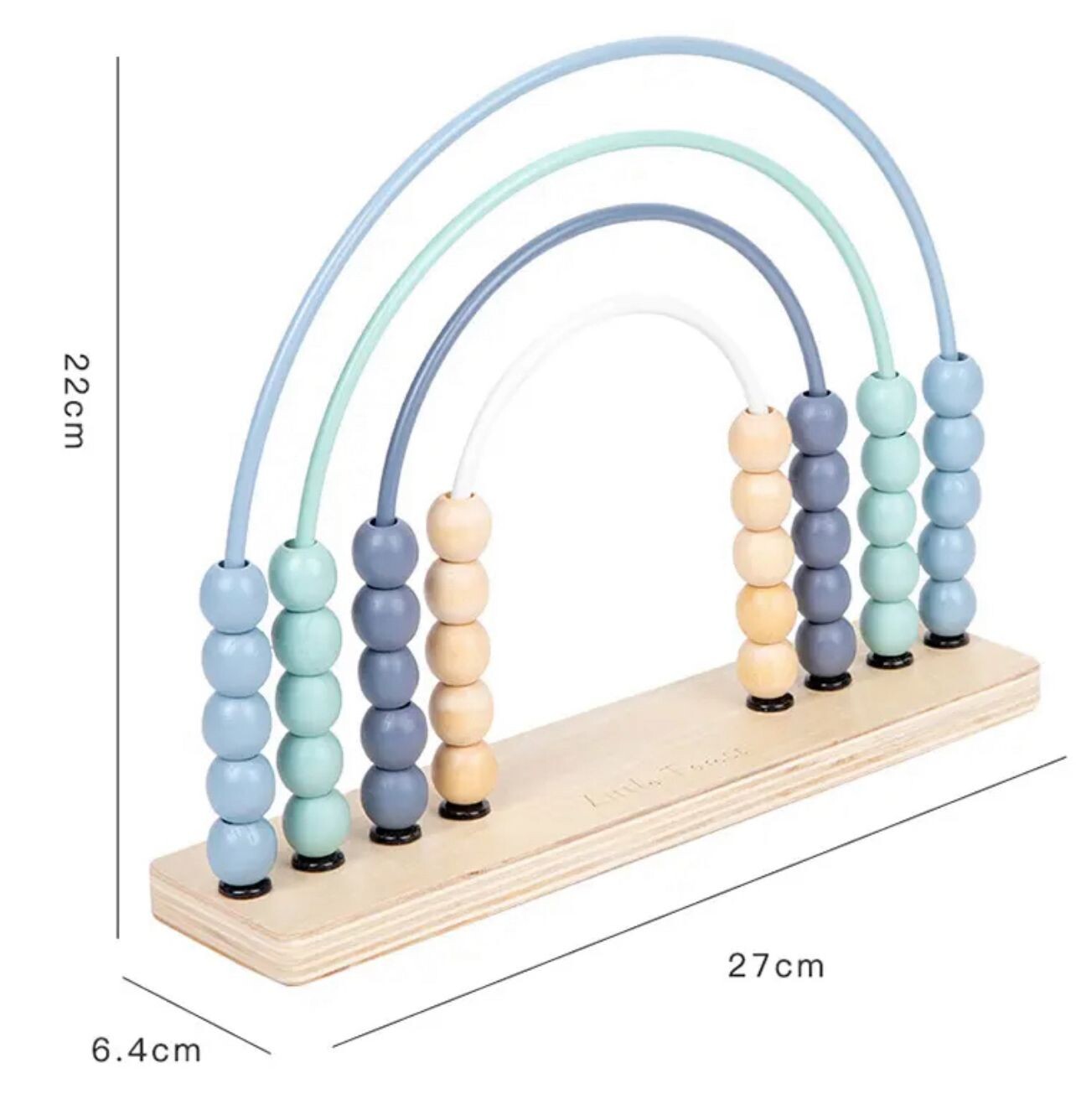 Woody Buddy Rainbow Abacus - Blue