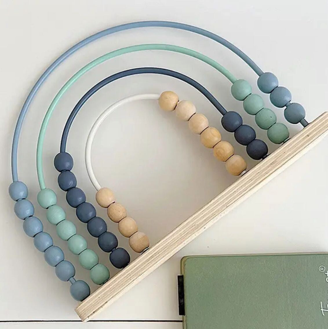 Woody Buddy Rainbow Abacus - Blue