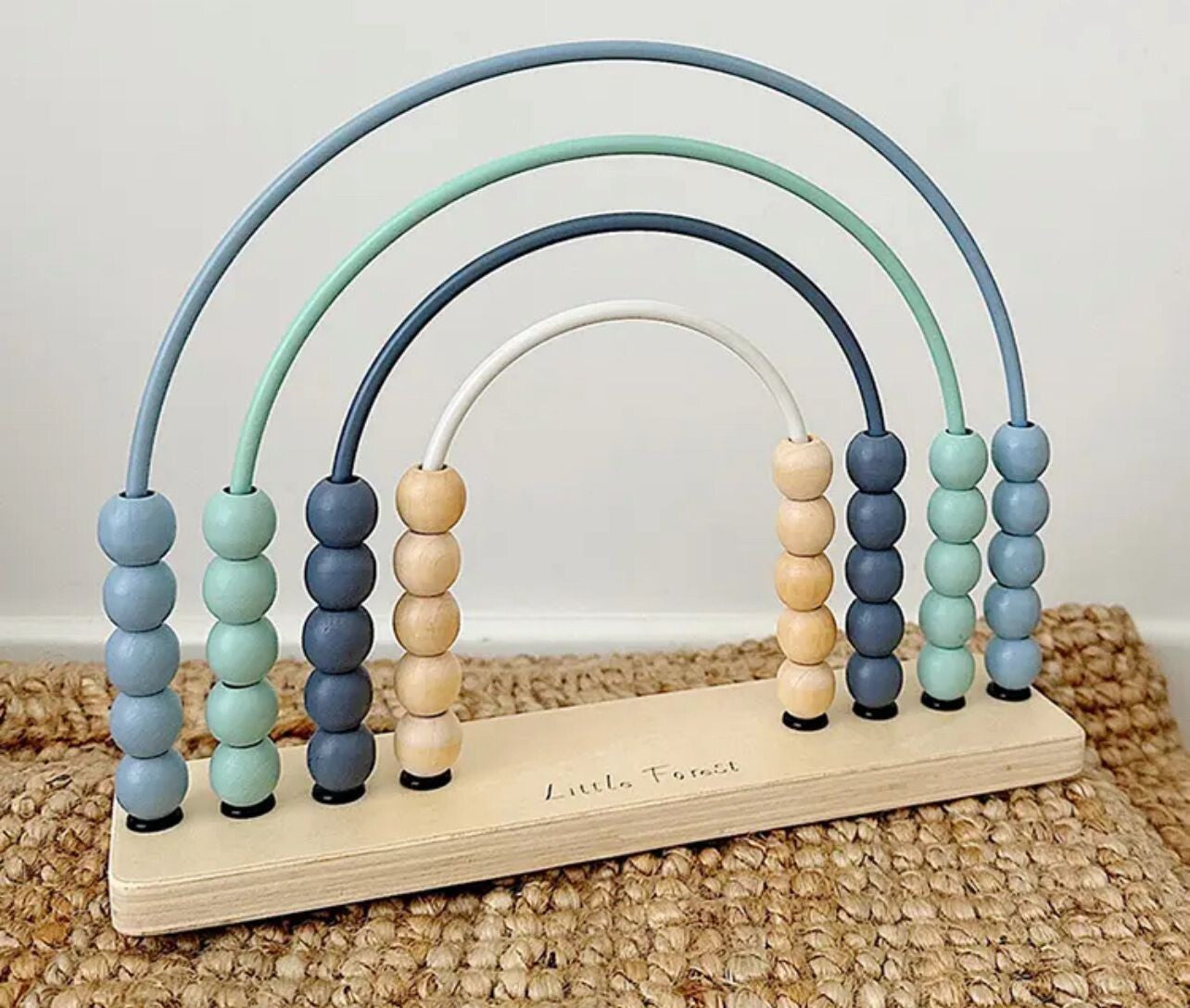 Woody Buddy Rainbow Abacus - Blue