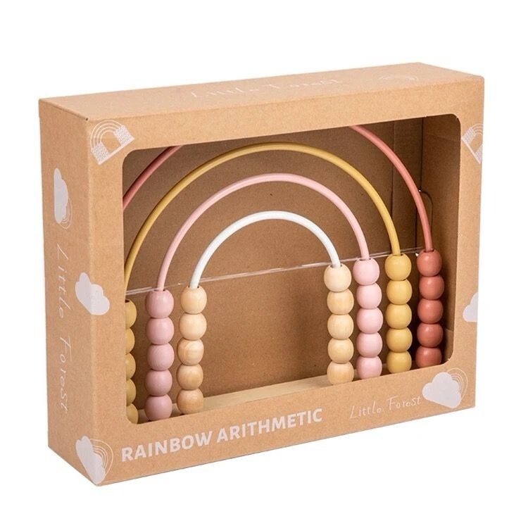 Woody Buddy Rainbow Abacus - Pink