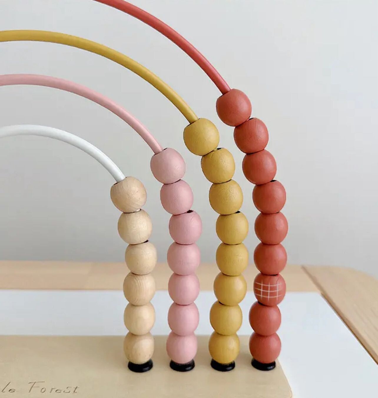 Woody Buddy Rainbow Abacus - Pink