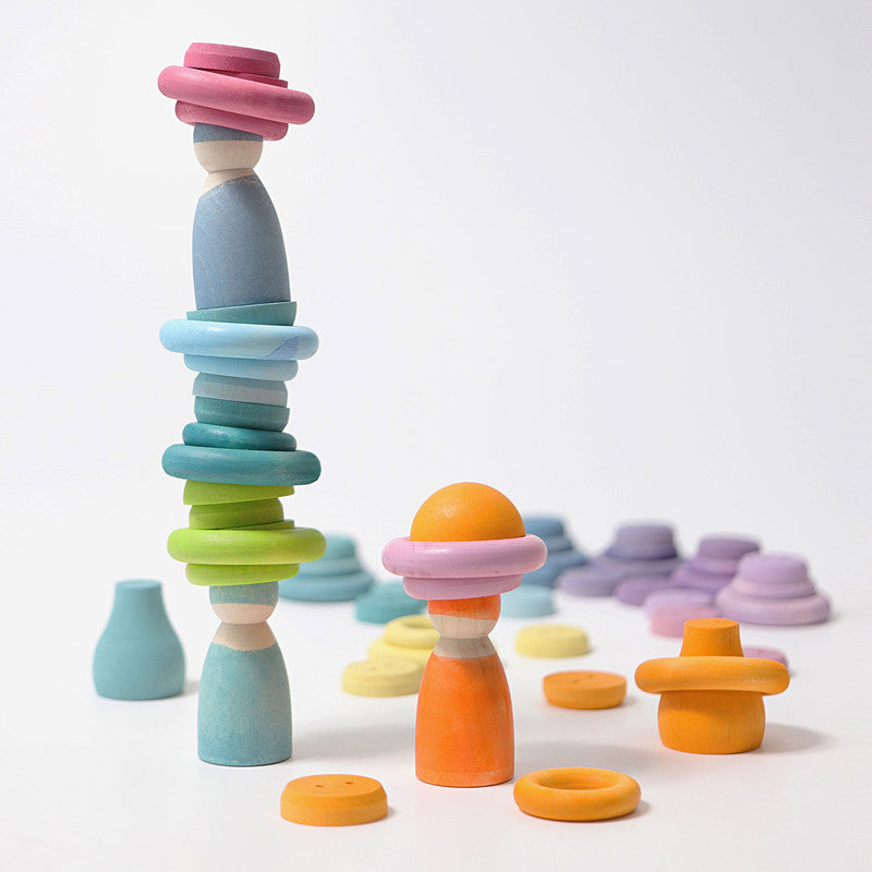 Grimm's Building Rings Pastel - Laadlee