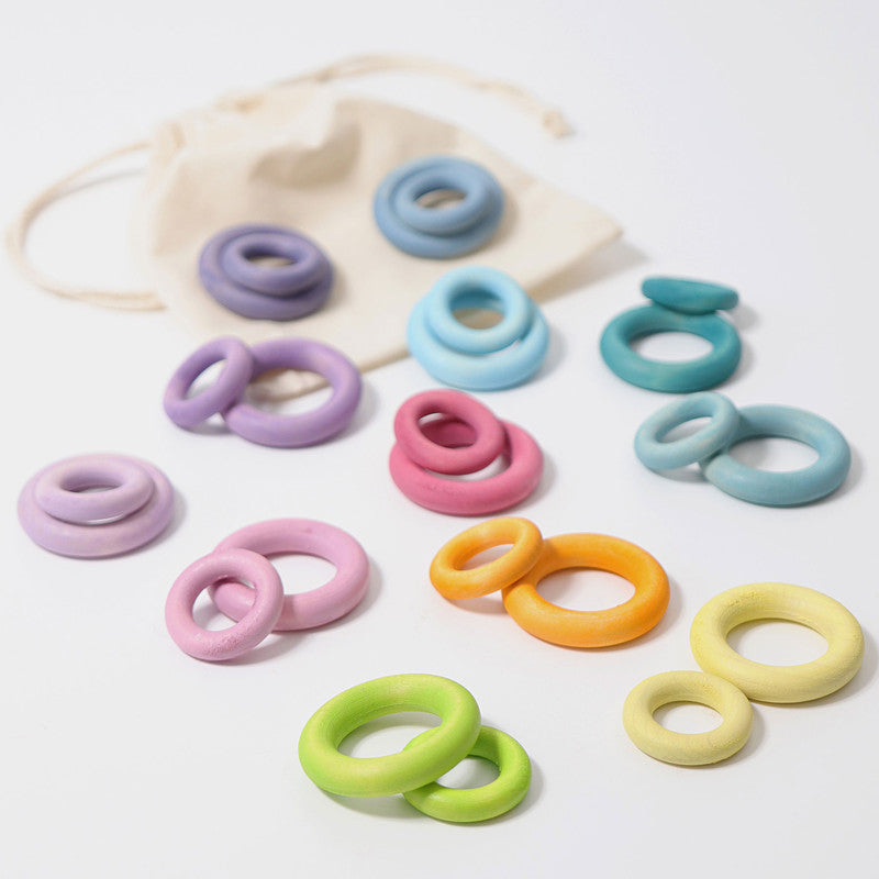 Grimm's Building Rings Pastel - Laadlee