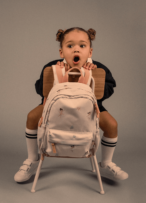 Citron Medium Backpack Ballerina - White