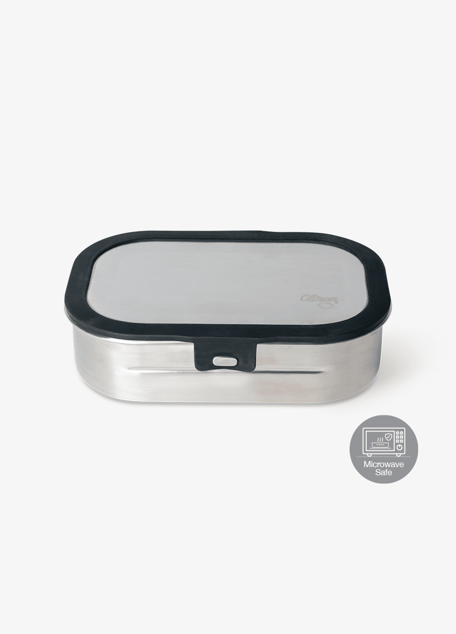 Citron Stainless Steel Lunchbox - Black