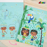 Avenir Let’s Travel Together A5 Scratch Art Pad Book – Travel the World