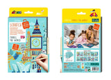 Avenir Let’s Travel Together A5 Scratch Art Pad Book – Travel the World
