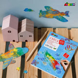Avenir Let’s Travel Together Mini Scratch Art Pad Book - Airplane