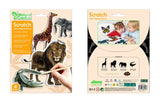 Avenir Natural Creation Scratch Safari Animals Stickers
