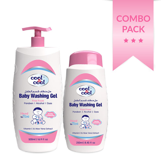 Cool & Cool Baby Washing Gel- 500ml + 250ml free