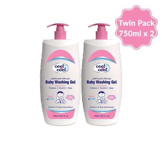 Cool & Cool Baby Washing Gel 750ml - Pack of 2