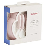 Babybjorn Baby plate, spoon, fork Set - Powder Pink (Pack of 2)
