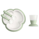 Babybjorn Baby Feeding Set 4pcs - Powder Green