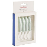 Babybjorn Baby Spoon and Fork 4pcs - Powder Green