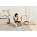BabyBjorn Bliss Woven Bouncer With Petal Quilt Design - Light Grey