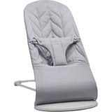 BabyBjorn Bliss Woven Bouncer With Petal Quilt Design - Light Grey