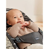 BabyBjorn Cotton Bliss Bouncer With Dark Grey Frame - Anthracite/Landscape Print