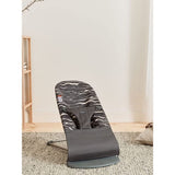 BabyBjorn Cotton Bliss Bouncer With Dark Grey Frame - Anthracite/Landscape Print
