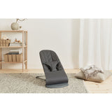 BabyBjorn Bliss Woven Bouncer With Petal Quilt Design - Anthracite