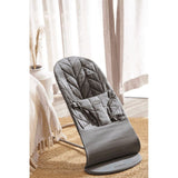 BabyBjorn Bliss Woven Bouncer With Petal Quilt Design - Anthracite