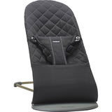 BabyBjorn Bliss, Woven Bouncer With Classic Quilt Design - Black