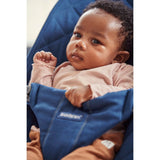 BabyBjorn Fabric Seat Bouncer Bliss, Cotton With Classic Quilt Design - Midnight Blue