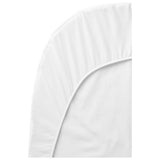 Babybjorn Organic Fitted sheet for Baby Crib - White
