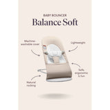 BabyBjorn Soft Woven Balance Bouncer - Khaki/Beige
