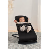 BabyBjorn Soft Woven Balance Bouncer - Black/Dark grey