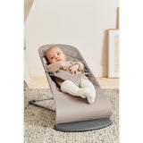 BabyBjorn Bliss, Woven Bouncer - Beige/Sand Grey Print
