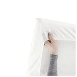 Babybjorn Organic Fitted Sheet for Travel Cot Light - White