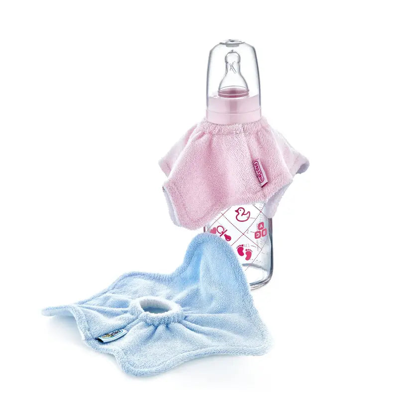 Babyjem Baby Bottle Bib - Blue - Laadlee