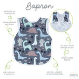 BapronBaby Feeding Bib - Dinosaur Drawing