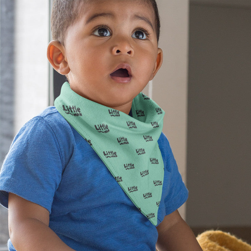 Polka Tots Bandana Bib - Little Man - Laadlee