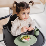 BapronBaby Feeding Bib - Solid Champagne Minimalist