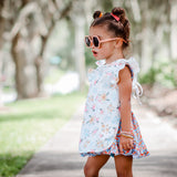 BapronBaby Feeding Bib - Pastel Floral Flutter