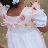 BapronBaby Feeding Bib - Pink Ice Cream Flutter
