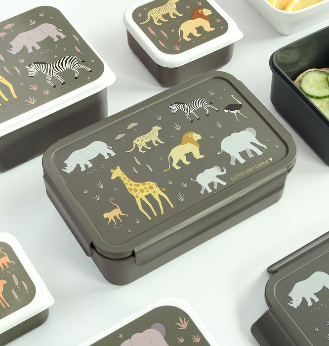 A Little Lovely Company Bento Lunch Box - Savanna