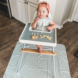 BapronBaby Feeding Bib - Dino Friends Sage