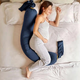 bbhugme-organic-pregnancy-body-pillow-with-jersey-cover-midnight-blue-harvesrt-gold-2