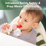 Haakaa Fresh Food Feeder Teether + Freeze Tray - Blush