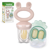 Haakaa Fresh Food Feeder Teether + Freeze Tray - Blush