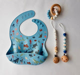 Chewies & More - Silicone BIB Sea - Blue