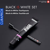 Curaprox Black Is White Set (Black Is White Toothpaste 90Ml + CS 5460 Black)
