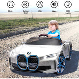 BMW I4 Licensed Electric Ride-On 12V Car - White