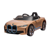 BMW I4 Licensed Electric Ride-On 12V Car - Brown