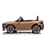 BMW I4 Licensed Electric Ride-On 12V Car - Brown